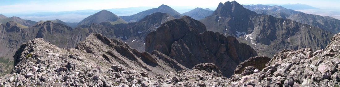 Kit Carson Mountain summit pano